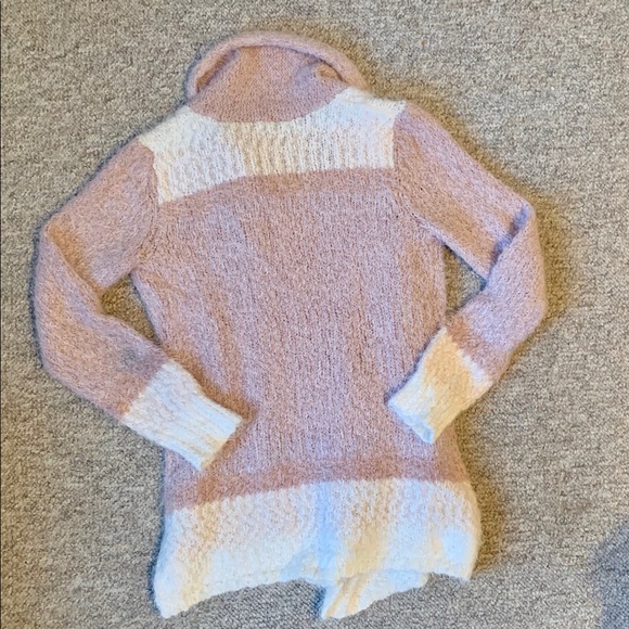 Cupid Fuzzy Open Front Cardigan Sweater - Picture 3 of 3